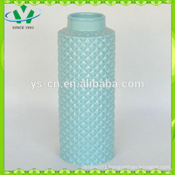 2015 modern new style turquoise ceramic vase chaozhou